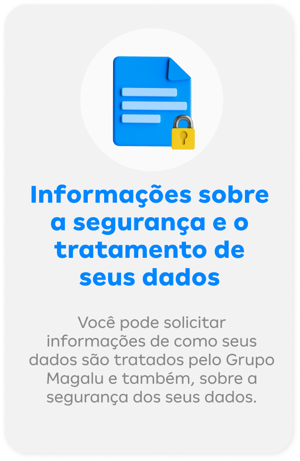 Portal da Segurança e Privacidade Magalu